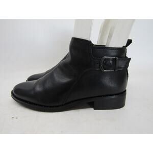 BLONDO Womens Size 6 M Black Leather Zip Fashion Ankle Boots Booties